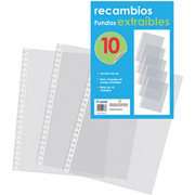 DOHE FUNDA EXTRAIBLE PP RUGOSO A4 10-PACK 91363